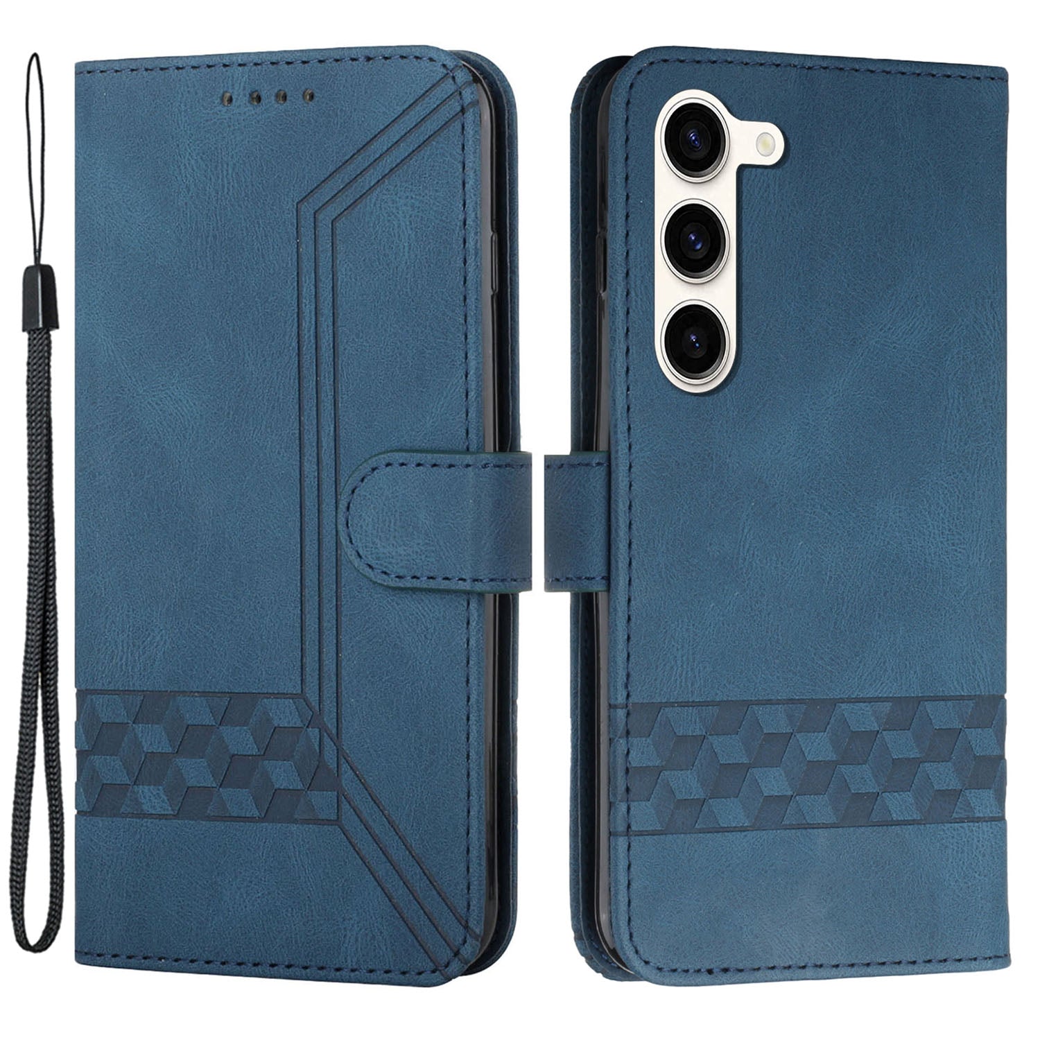 Řada YX0010 pro Samsung Galaxy S23 PU kožený kryt peněženky na telefon s potiskem Pouzdro na stojan s popruhem Řada YX0010 pro Samsung Galaxy S23 PU kožený kryt peněženky na telefon s potiskem Pouzdro na stojan s popruhem